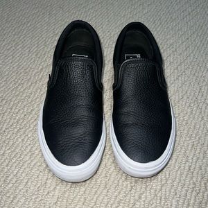Vans Pebbled Leather Classic Slip on